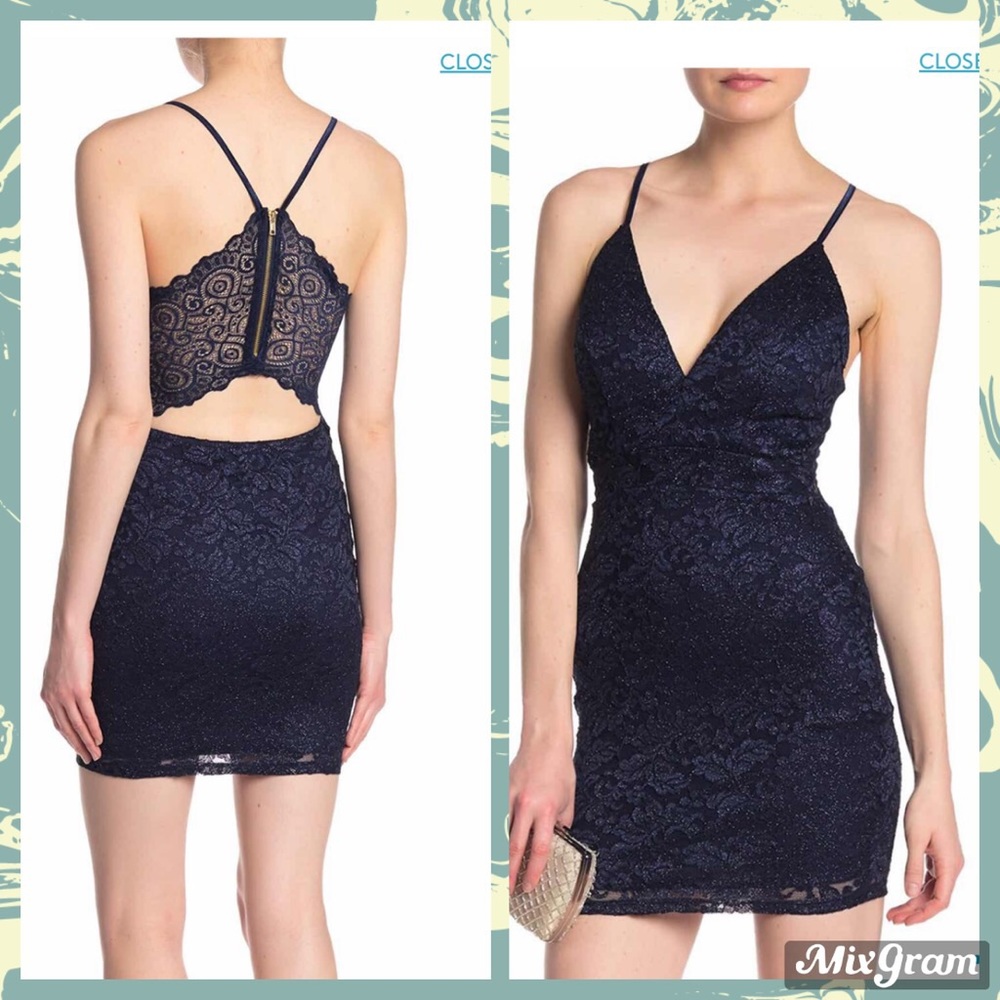 🌹LACE BACK CUTOUT BODY-CON DRESS SIZE: MEDIUM 🌹